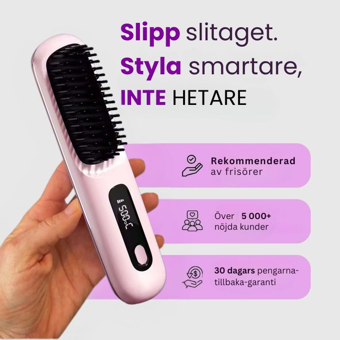 ZIVA Trådlös Stylingborste 3-i-1 | Locka, Torka & Platta