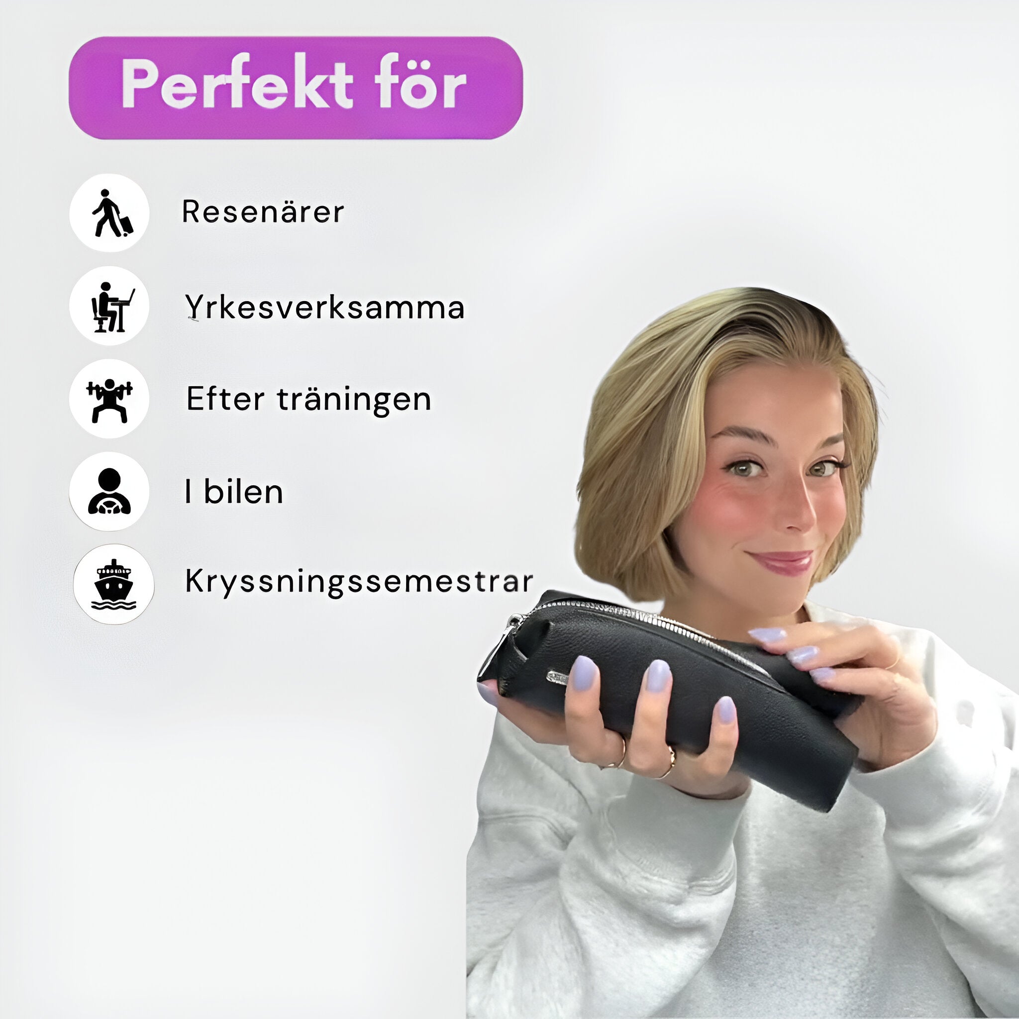 ZIVA Trådlös Stylingborste 3-i-1 | Locka, Torka & Platta